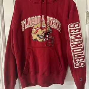 VINTAGE CHAMPION FSU SEMINOLES FOOTBALL  PULLOVER/HOODIE/SWEATSHIRT SIZE SMALL